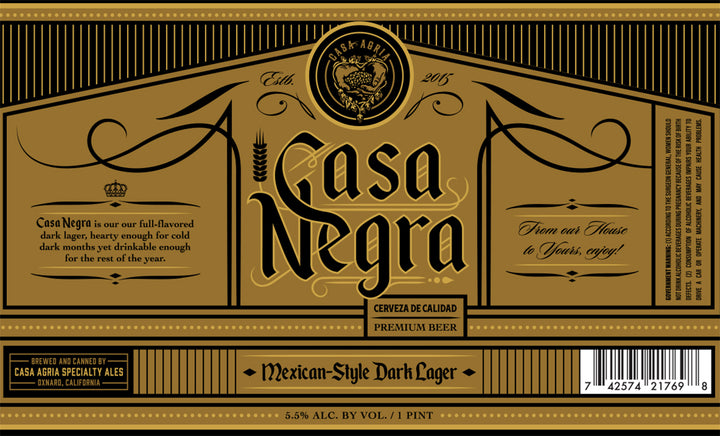 Casa Negra Dark Lager: 20L Keg