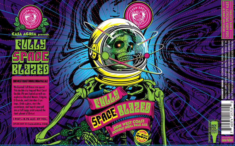 Fully Space Blazed DDH West Coast Double IPA: 4-Packs